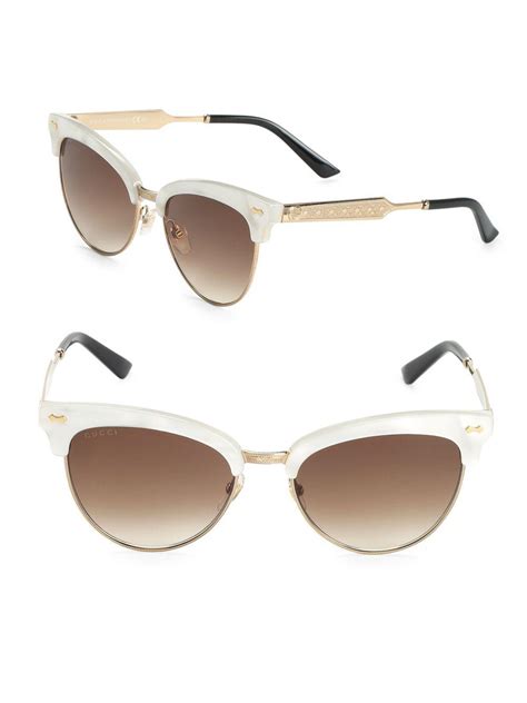 Gucci Mother Of Pearl Cat Eye Sunglasses 